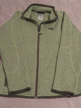 Patagonia Light Green Fleece Full-Zip Jacket